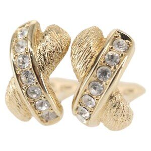 Christian Dior Earring metal Gold Auth